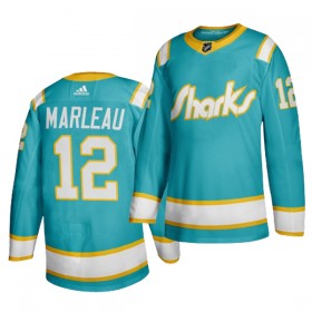San Jose Sharks Trikot Patrick Marleau 12 Throwback Teal Authentic - Herren
